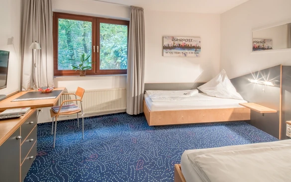 Beispielzimmer Einzelbetten Hotel Haus Hohenstein