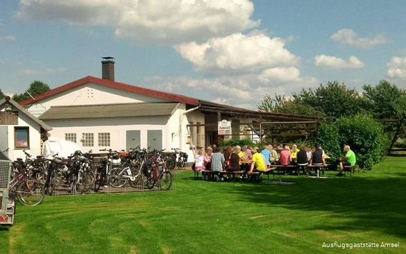 Außenbereich der Ausflugsgaststätte Amsel in Schwerte