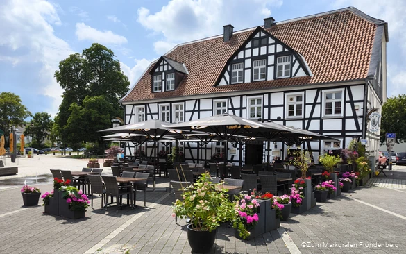 Außenansicht des Restaurants "Zum Markgrafen Fröndenberg"