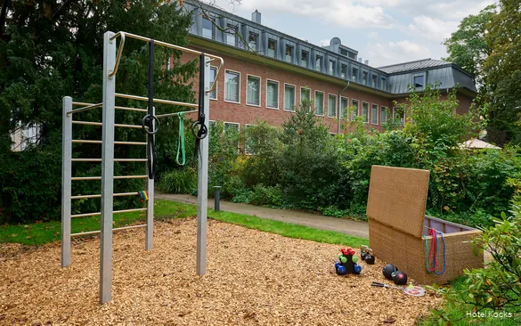 Outdoorsportanlage des Hotel Kocks in Mülheim an der Ruhr