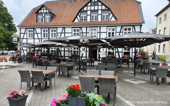 Außenansicht des Restaurants "Zum Markgrafen Fröndenberg"