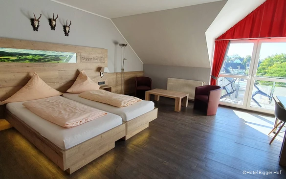 Doppelzimmer des Hotels Bigger Hof in Olsberg
