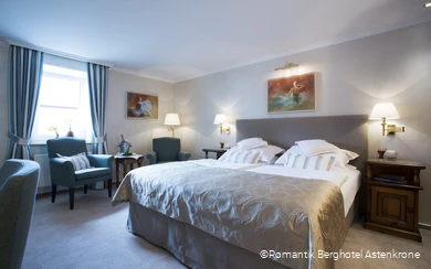 Doppelzimmer des Romantik Berghotels Astenkrone in Winterberg