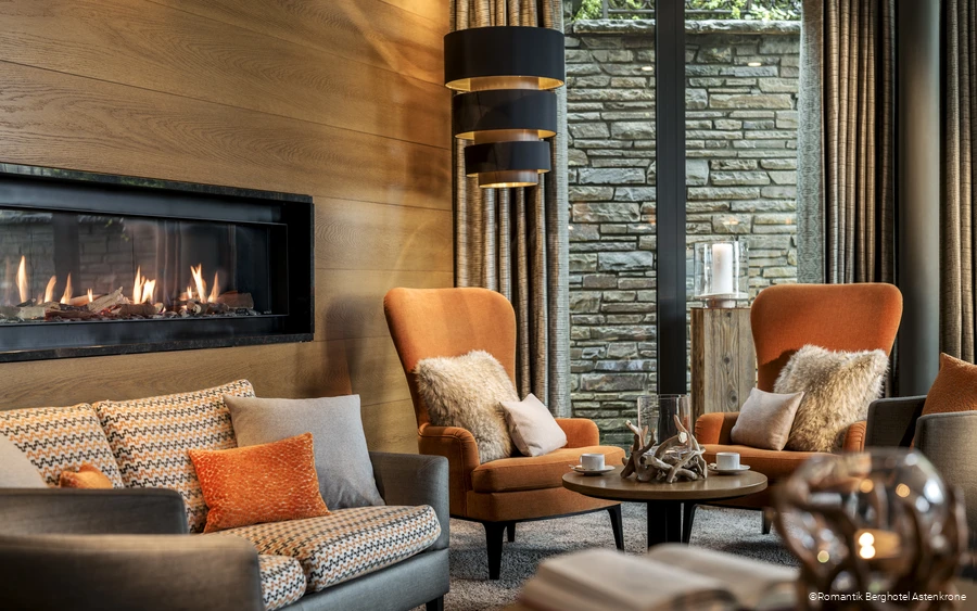 Lobby des Romantik Berghotels Astenkrone in Winterberg