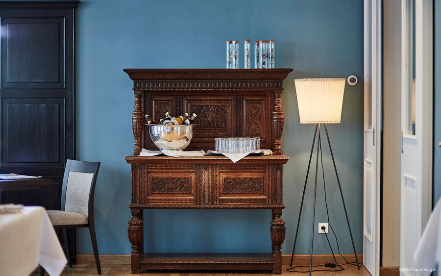 Frühstücksraum des Parkhaus Hügel in Essen