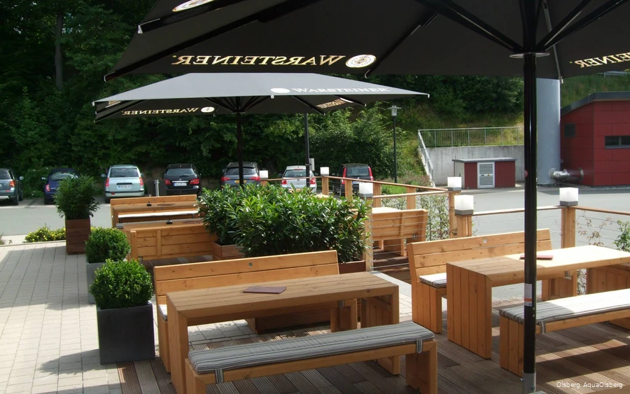 Außenbereich des AquaOlsberg in Olsberg