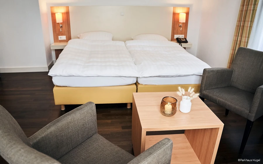 Doppelzimmer des Parkhaus Hügel in Essen