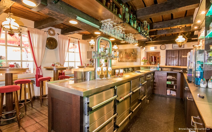 Bar des Hotel-Restaurants Gambrinus in Arnsberg