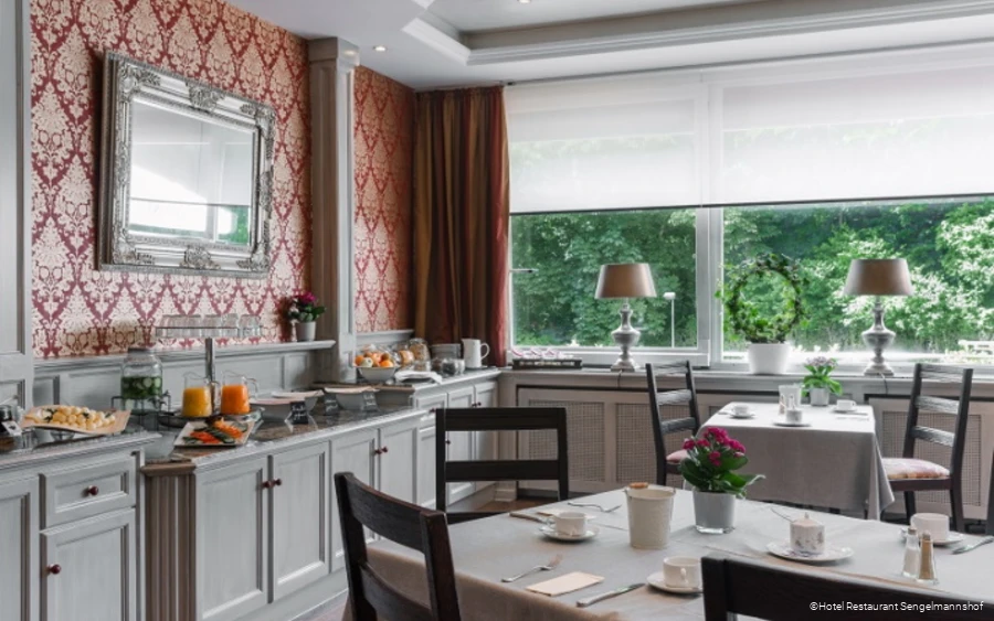 Frühstücksbuffet des Hotel Restaurants Sengelmannshof in Essen