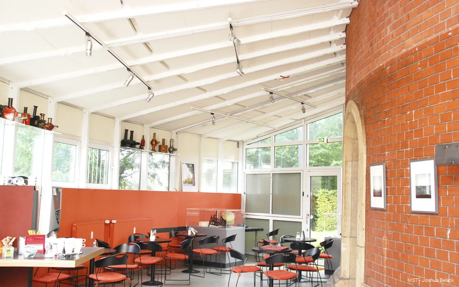 Cafe in der Camera Obscura in Mülheim an der Ruhr