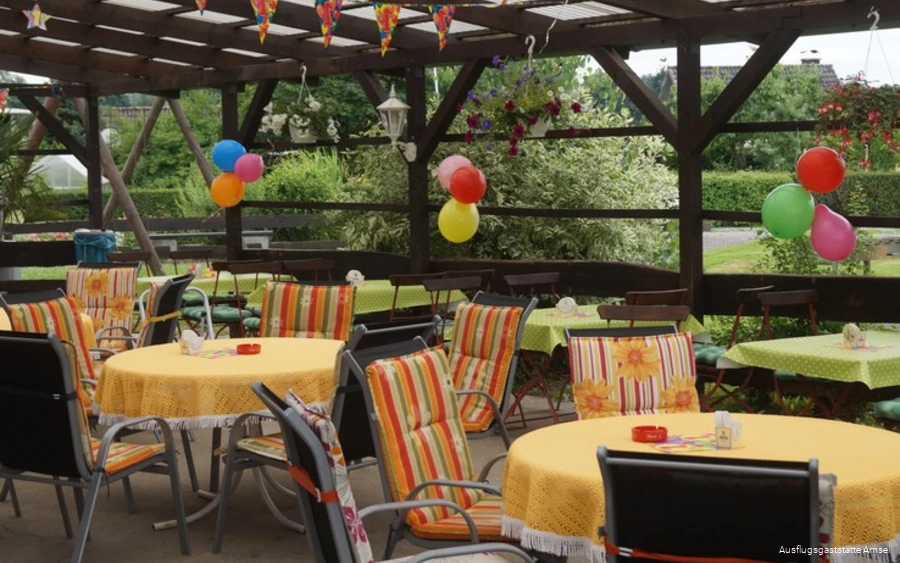 Außenbereich der Ausflugsgaststätte Amsel in Schwerte