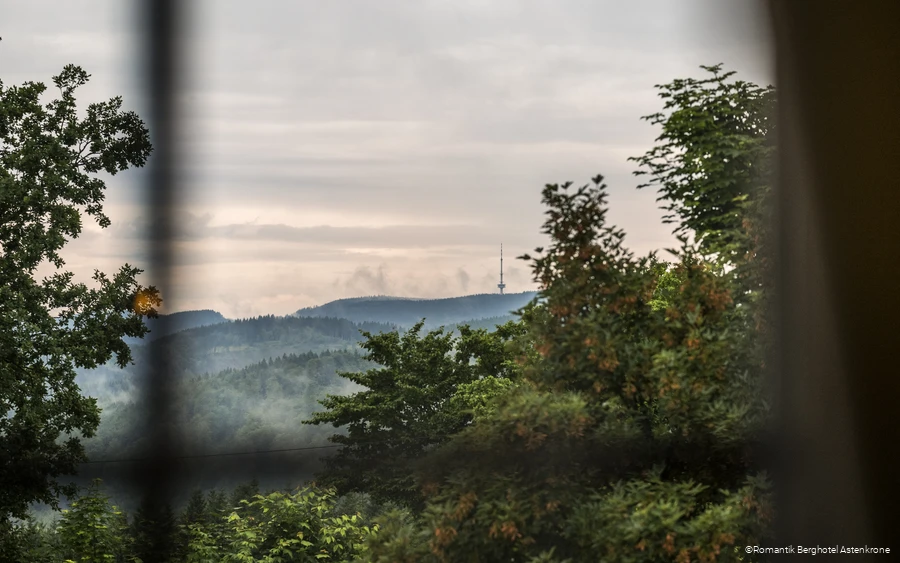 Ausblick vom Romantik Berghotel Astenkrone in Winterberg