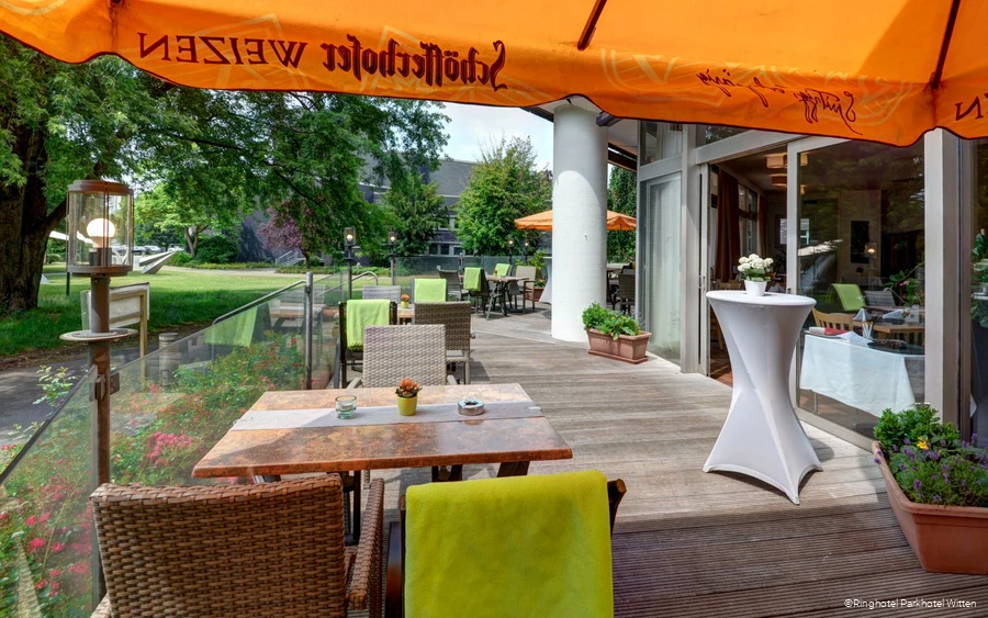 Terrasse des Ringhotel Parkhotel in Witten