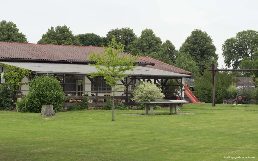 Außenbereich der Ausflugsgaststätte Amsel in Schwerte