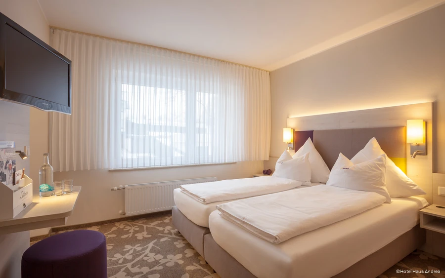 Ansicht eines Zimmers im Hotel Haus Andrea in Winterberg