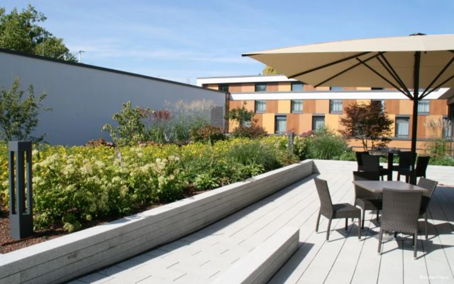 Dachgarten des Hotels Franz in Essen