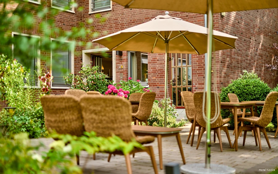 Terrasse des Hotel Kocks in Mülheim an der Ruhr