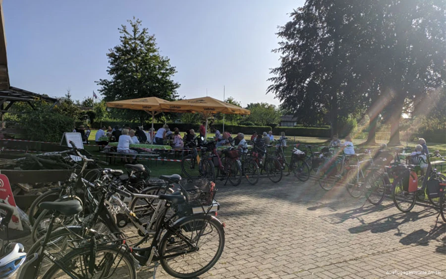 Außenbereich der Ausflugsgaststätte Amsel in Schwerte