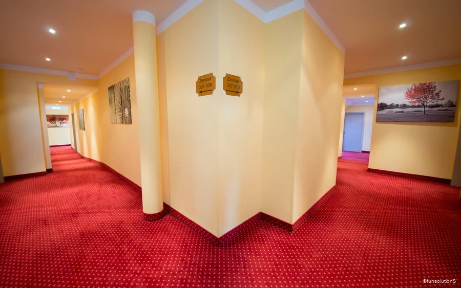 Flur im Hotel Mirage in Duisburg