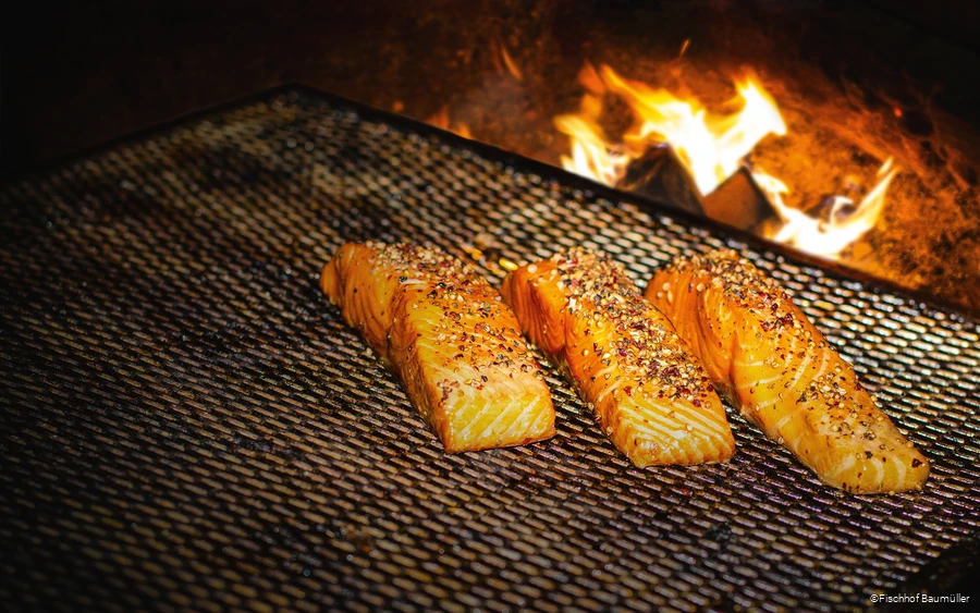 Speisen des Fischhofs Baumüller in Wickede (Ruhr)