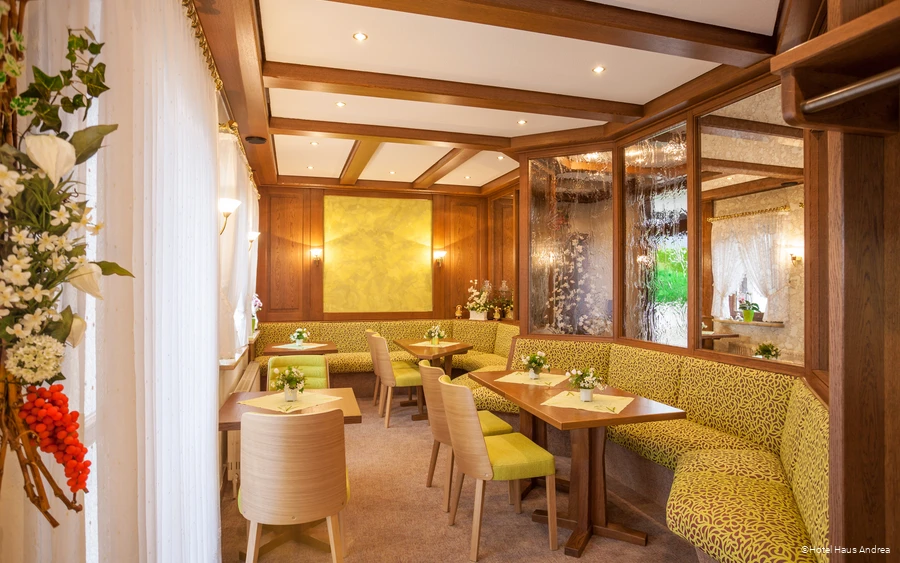 Ansicht des Restaurants im Hotel Haus Andrea in Winterberg