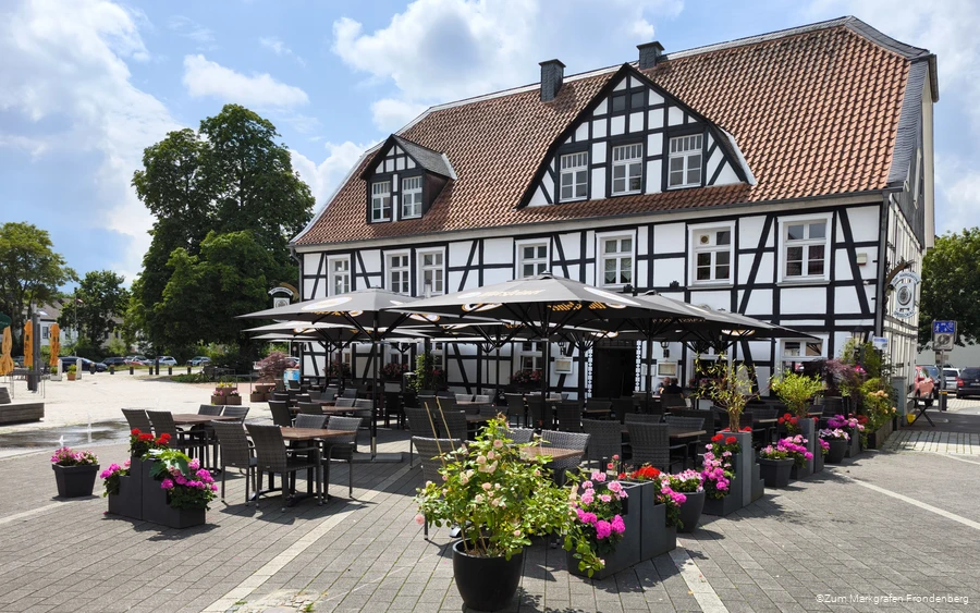 Außenansicht des Restaurants "Zum Markgrafen Fröndenberg"