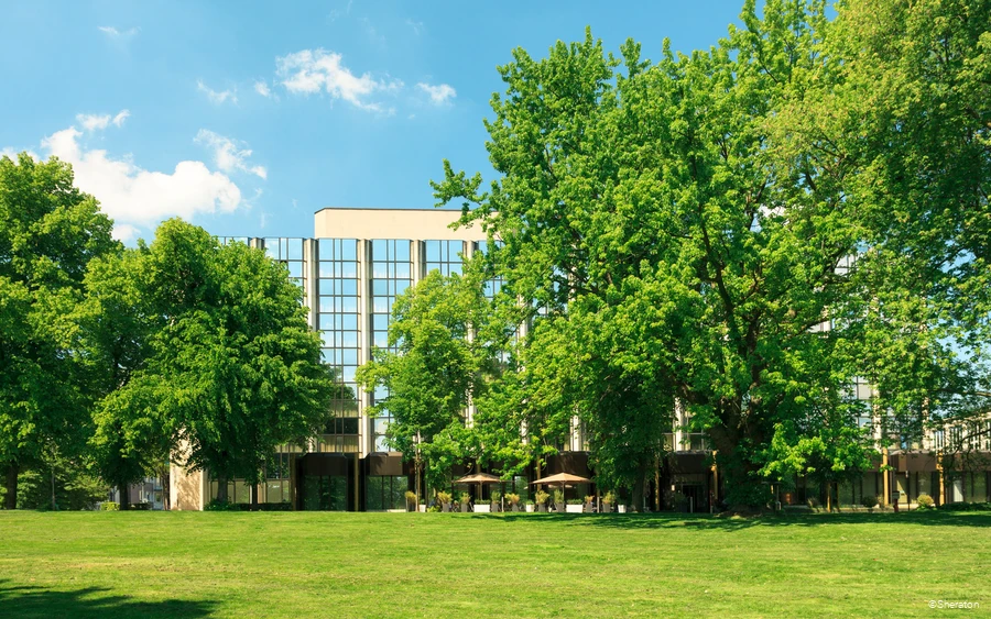 Außenansicht des Sheraton Hotels in Essen