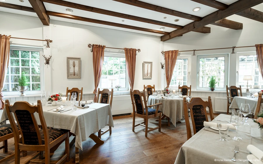 Kaminzimmer des Hotel Restaurants Sengelmannshof in Essen