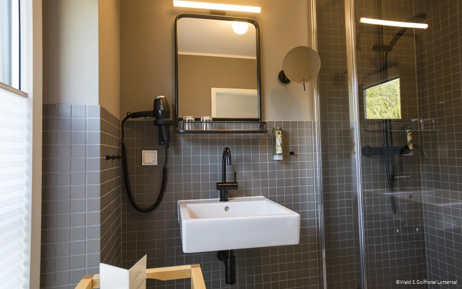 Badezimmer im Wald & Golfhotel Lottental in Bochum