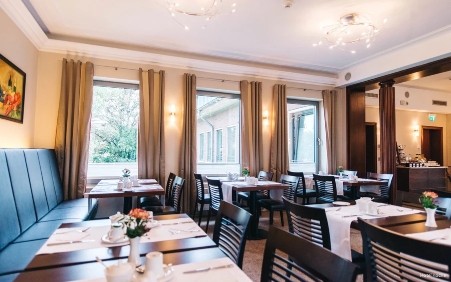 Frühstücksraum des Hotel Kocks in Mülheim an der Ruhr