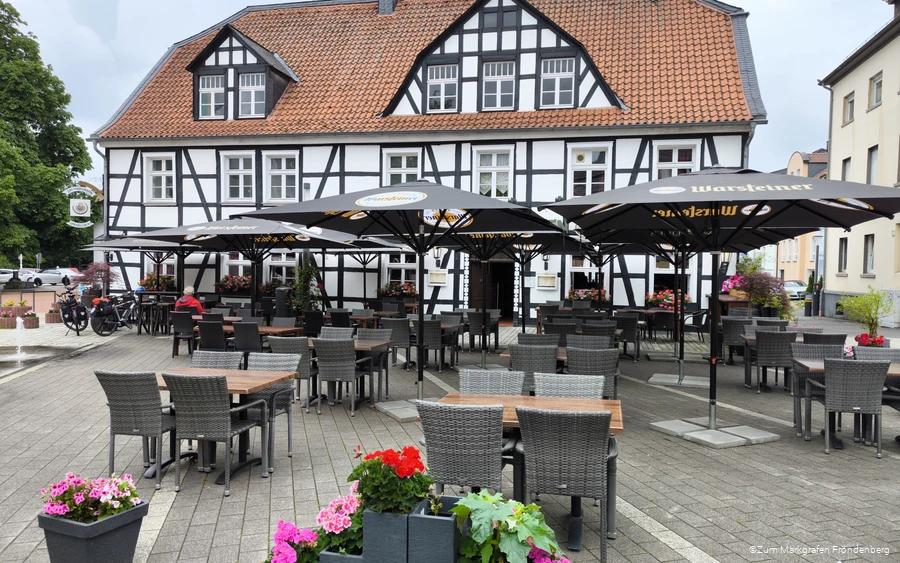 Außenansicht des Restaurants "Zum Markgrafen Fröndenberg"