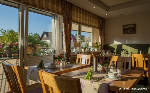 Ansicht des Restaurants im Hotel Haus Andrea in Winterberg