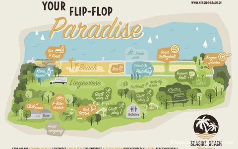 Essen, E-Bike Verleih Seaside Beach Lageplan