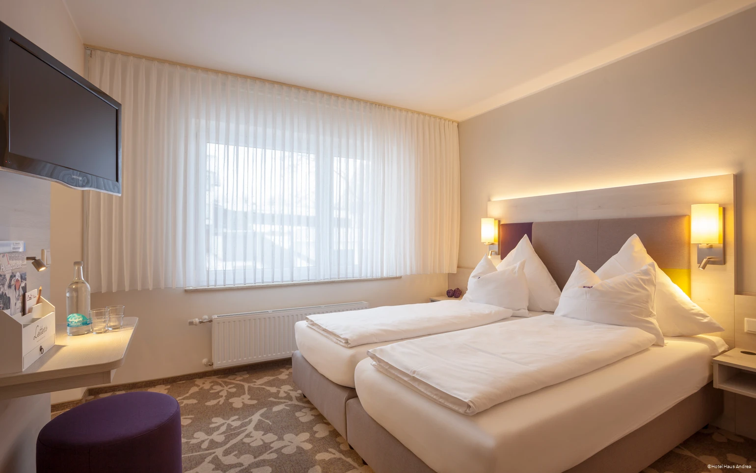 Ansicht eines Zimmers im Hotel Haus Andrea in Winterberg