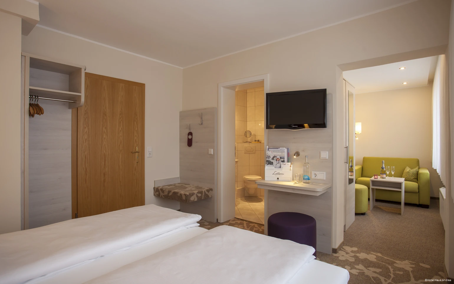 Ansicht eines Zimmers im Hotel Haus Andrea in Winterberg