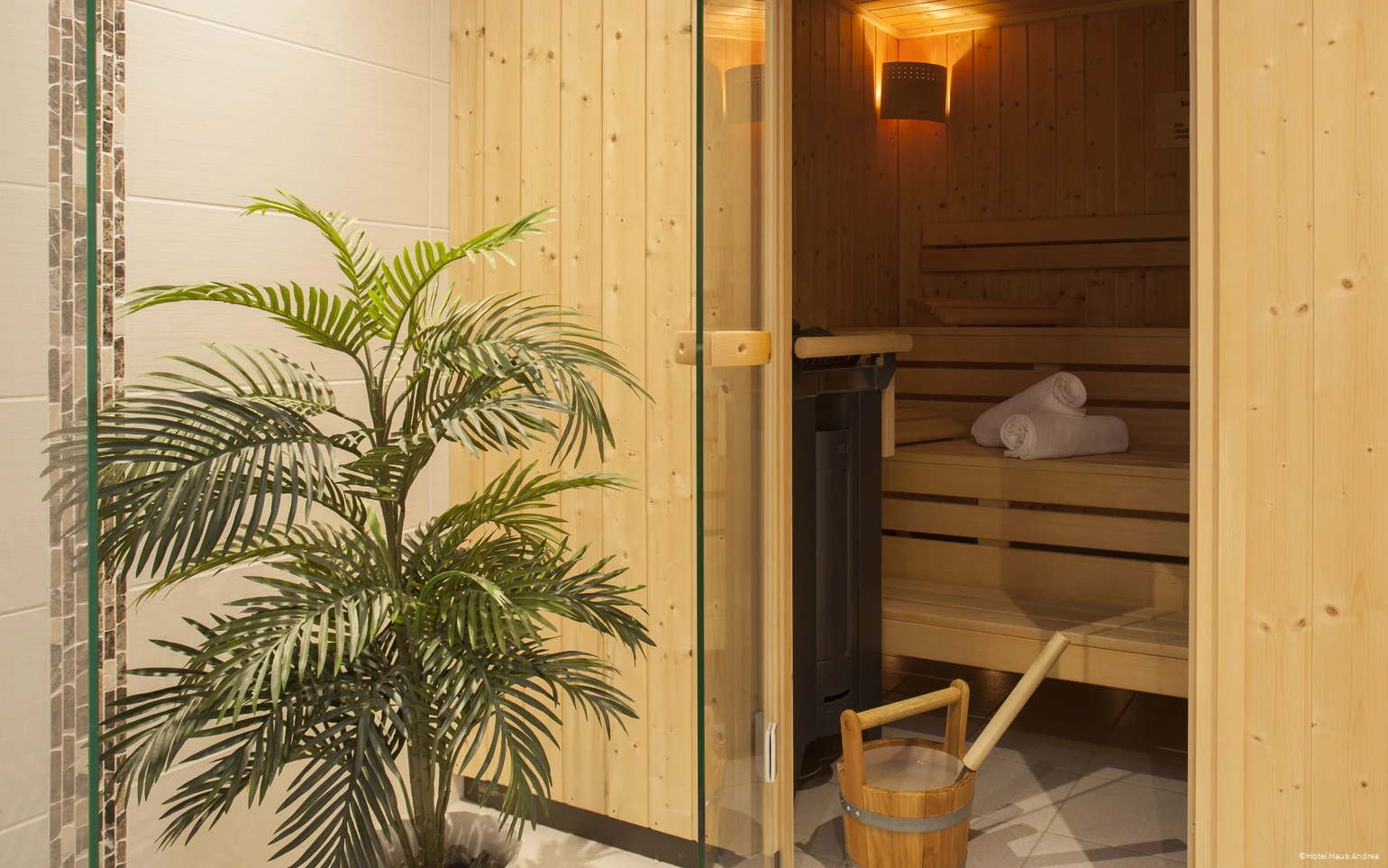 Ansicht der Sauna im Hotel Haus Andrea in Winterberg