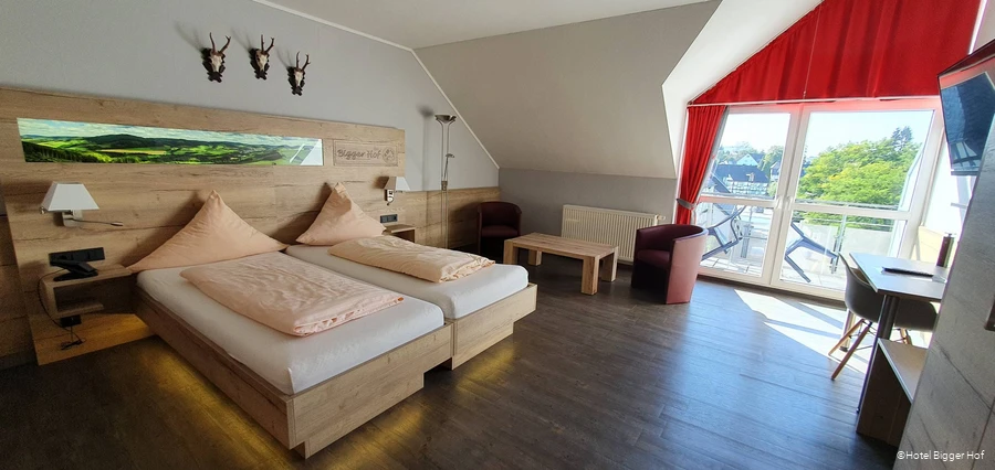 Doppelzimmer des Hotels Bigger Hof in Olsberg