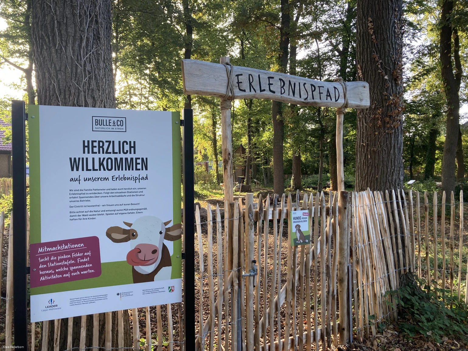 Erlebnispfad "Bulle&Co"  Delbrück-Boke