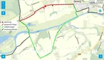 Umleitungsskizze RuhrtalRadweg in Fröndenberg und Holzwickede