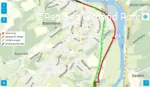 Umleitungsskizze RuhrtalRadweg in Witten