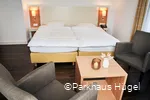 Doppelzimmer des Parkhaus Hügel in Essen