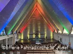 Innenansicht der offenen Fahrradkirche St. Josef in Fröndenberg