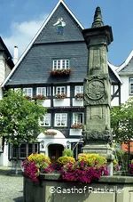Außenansicht des Hotels Gasthof Ratskeller in Arnsberg