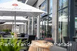 Terrasse des Franky´s an der Ruhrpromenade in Mülheim an der Ruhr