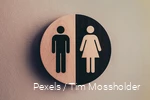 Toilettenzeichen an einer Wand