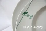 Teller mit Logo im Haus Oveney in Bochum