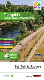Titelbild des RuhrtalRadweg Tourguide 2023