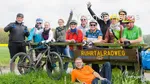 Reisegruppe mit Bloggerin Yvonne auf dem RuhrtalRadweg