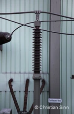 Kunstwerk Spulenteile am Kunstpfad Ruhr