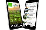 Ansicht der Sauerland-App auf einem Smartphone